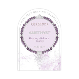 LIFE CHARMS AMETHYST BRACELET
