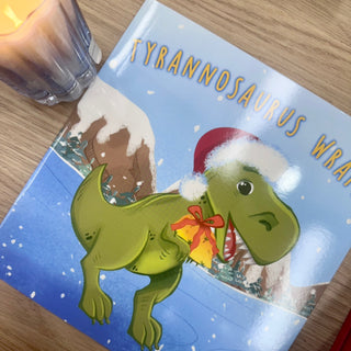 TYRANNOSAURUS WRAPS CHRISTMAS BOOK