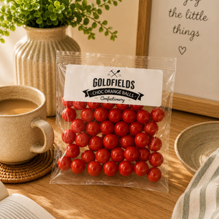 ORANGE BALLS  CHOC- GOLDFIELDS