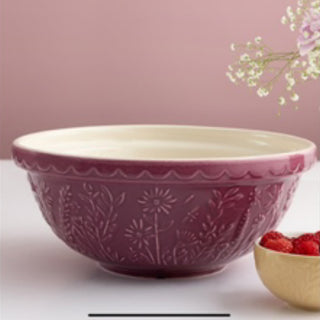 IN THE MEADOW PURPLE DAISY MIXING BOWL, 26CM/2.7L