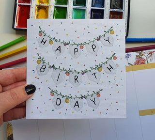 BIRTHDAY BUNTING - GREETING CARD
