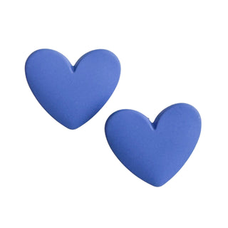 TAYTAY HEART EARRINGS BLUE