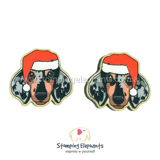 DACHIE SLIVER DAPPLE CHRISTMAS EARRINGS