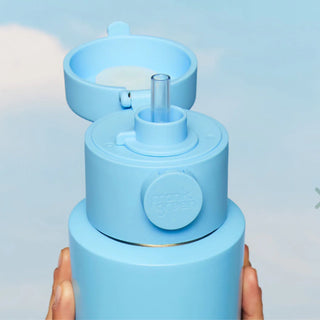 SWITCH LID WITH STRAP & STRAW - SKY BLUE