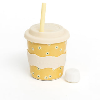 8OZ YELLOW DAISY CHINO CUP