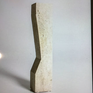 Pilos taper candle stand travertine (tall)
