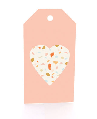 TERRAZO HEART - (GIFT TAG)