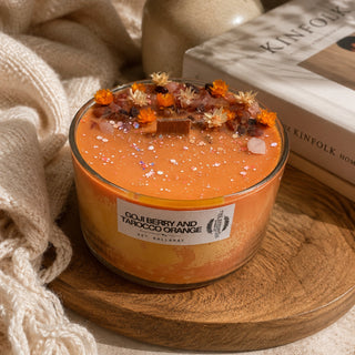 GOJI BERRY & TAROCCO ORANGE  - BOHO CANDLE