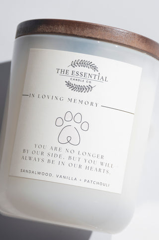 IN LOVING MEMORY CANDLE (DOG EDITION)