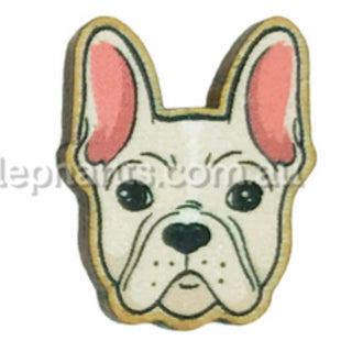 Fawn Frenchie Head Earrings