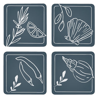 FEAST SET OF 4 COASTERS