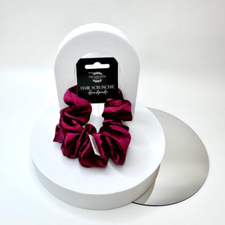 BURGUNDY VELVET SCRUNCHIE