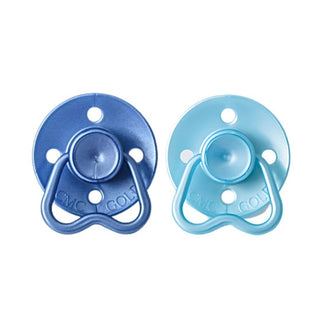 CMC 'Hold Me' Dummies Pearl Deep Blue + Pearl Baby Blue: Size 2