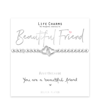 LIFE CHARMS JUST BECAUSE BEAUTIFUL FRIEND BRACELET