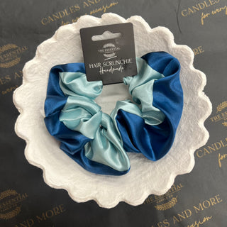 BLUE TWO-TONED SCRUNCHIE