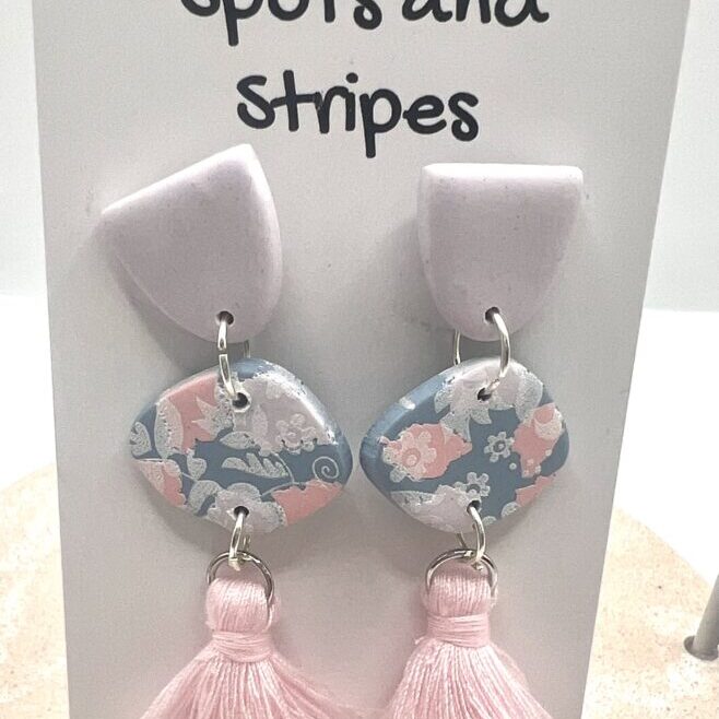 PASTEL PINK AND BLUE DANGLES