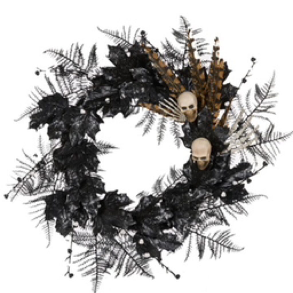 61cm SPOOKY SKULL WREATH