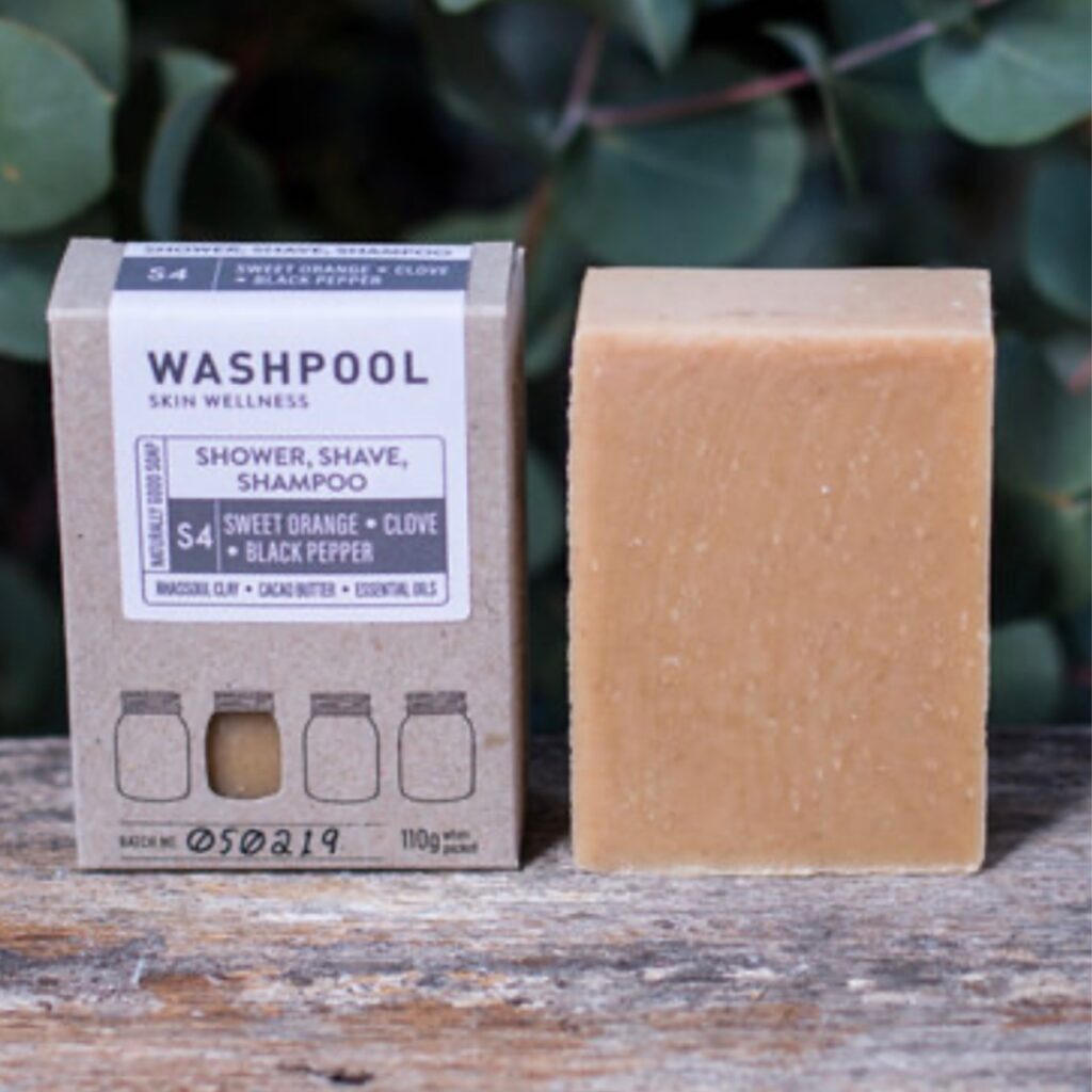 Sweet Orange, Clove & Black Pepper Shower, Shave & Shampoo Soap