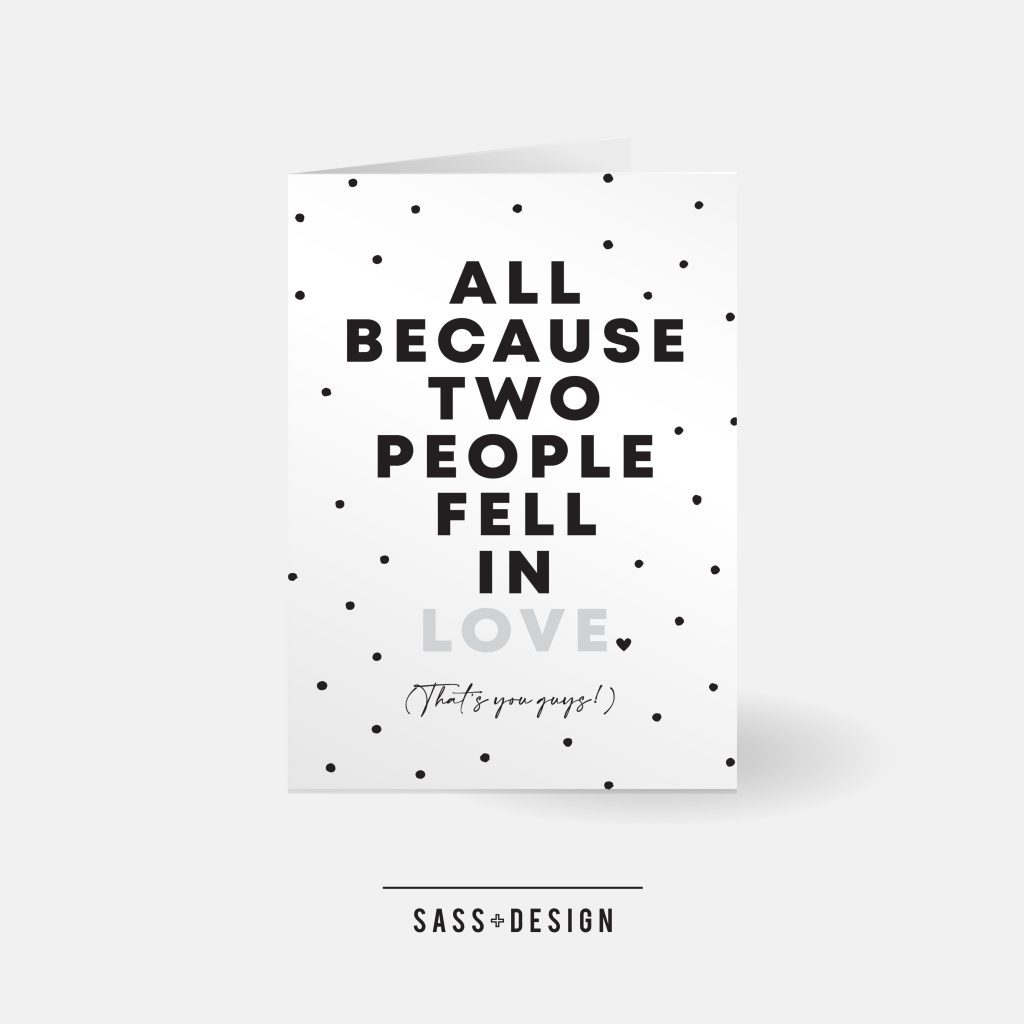 SASS AND DESIGN - ABTP FELL IN LOVE CARD